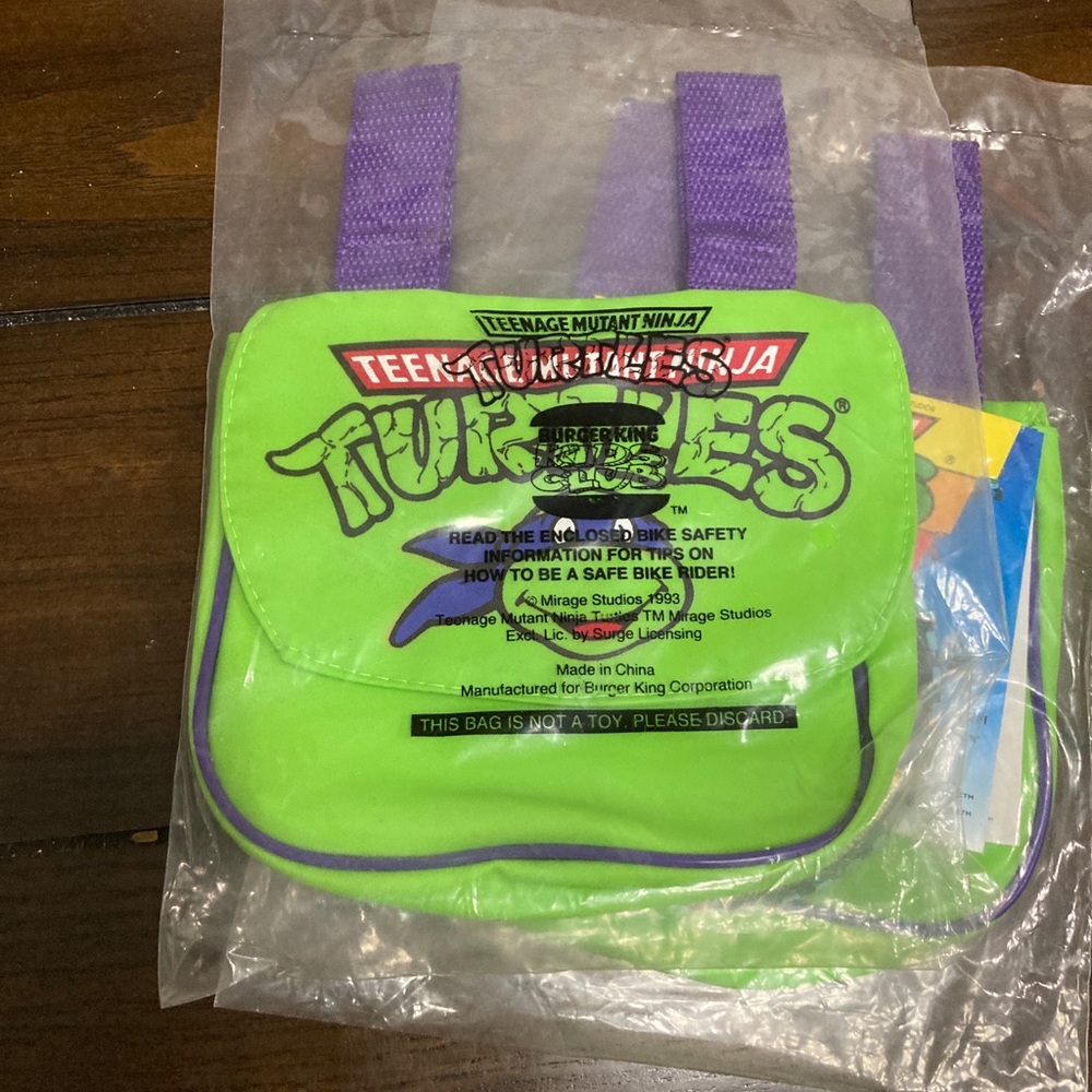 Teenage Mutant Ninja Turtles Green and Purple Bag